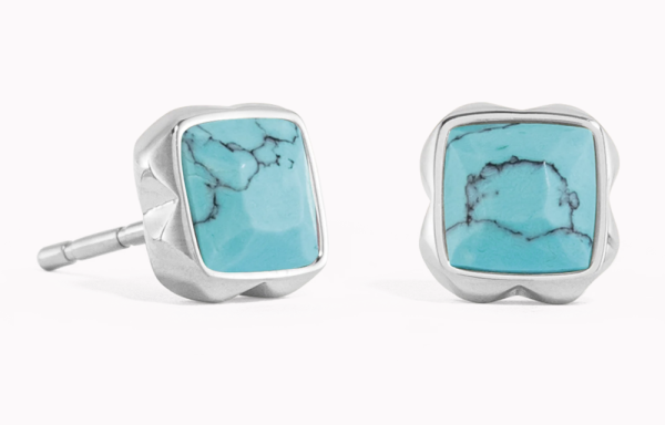 Coeur de Lion Silver Studs Turquoise - December